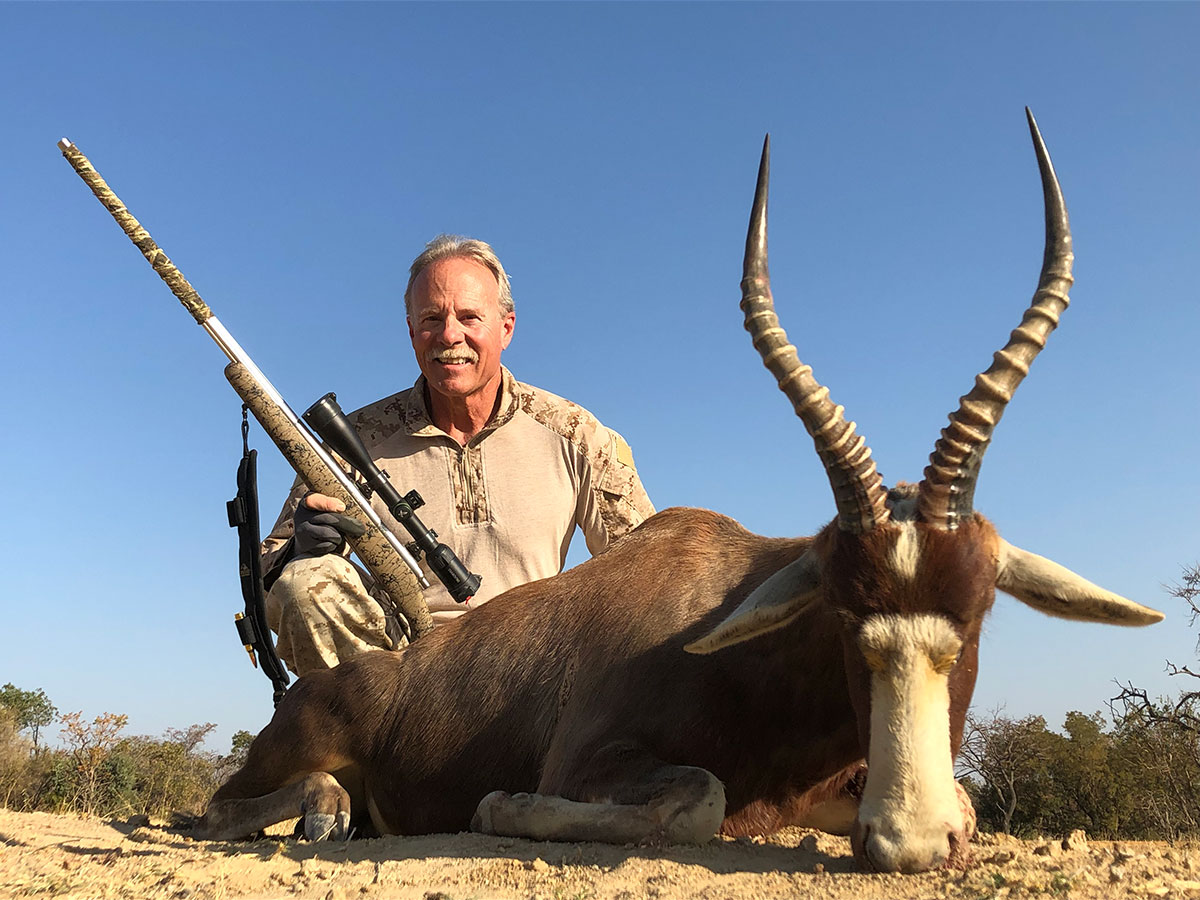 Author and blesbok