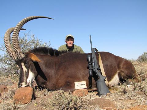 Mark Hampton with sable