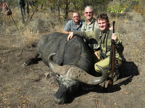 Tyler and cape buffalo