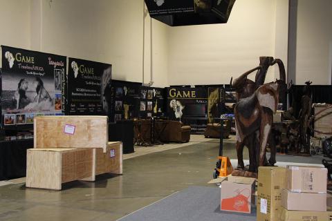 show floor crates inbooth